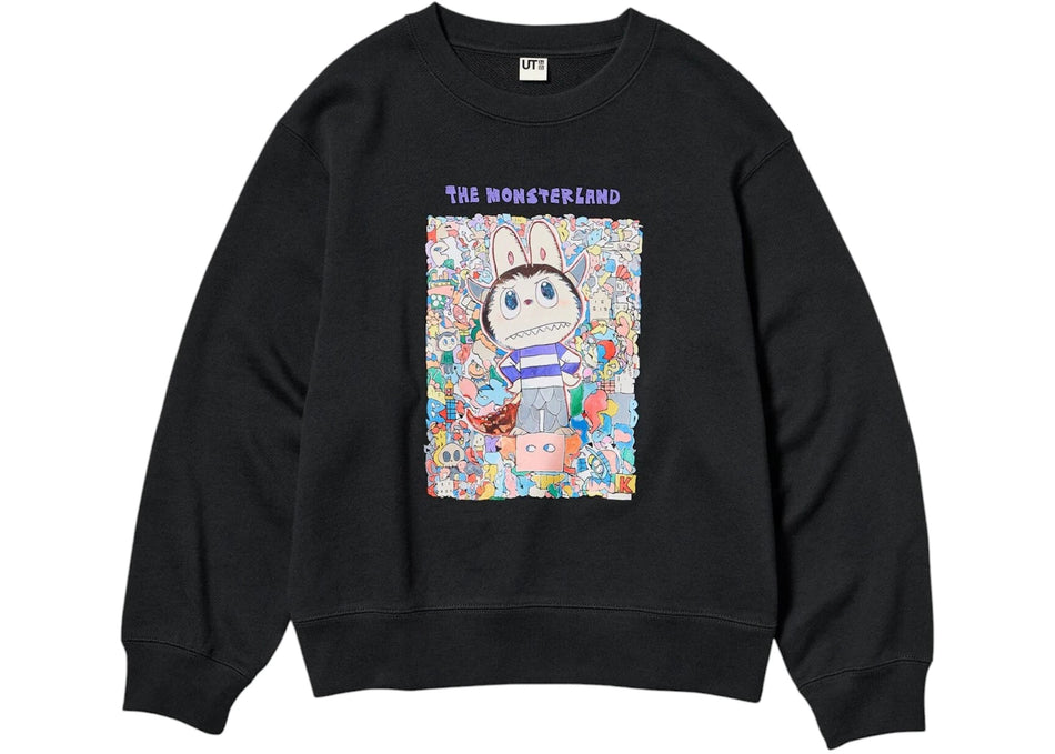 Uniqlo x POP MART THE MONSTERS Kids Sweatshirt Black