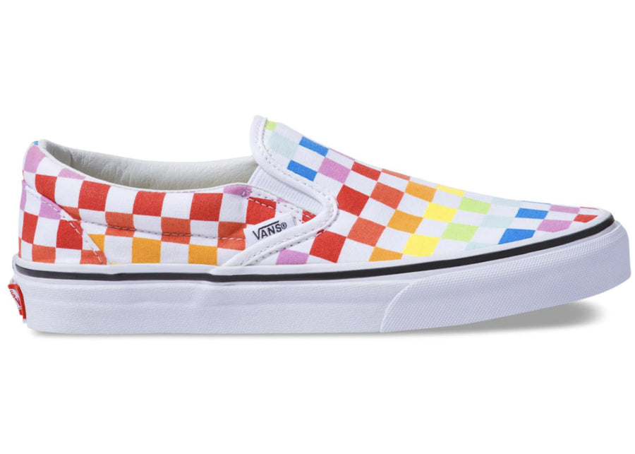 Vans Classic Slip-On à damier arc-en-ciel
