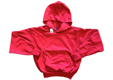 Sweat-shirt Yeezy Gap double couche, coupe carrée, court et épais, rouge