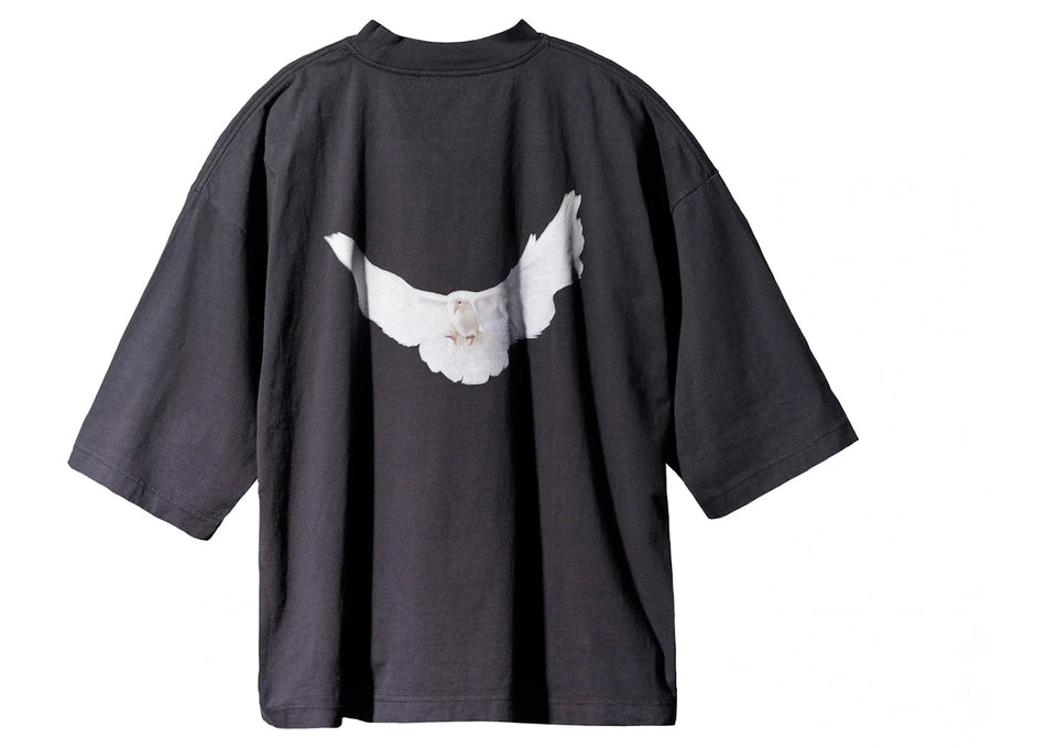 Yeezy Gap Engineered by Balenciaga Dove 3/4 Sleeve Tee Washed Black