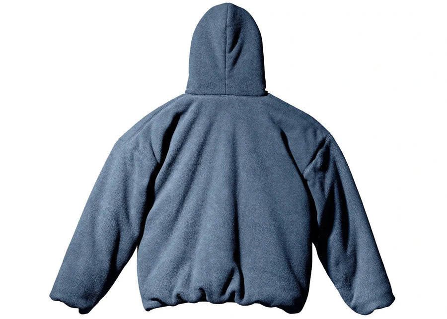 Sweat à capuche matelassé en polaire Yeezy Gap bleu foncé