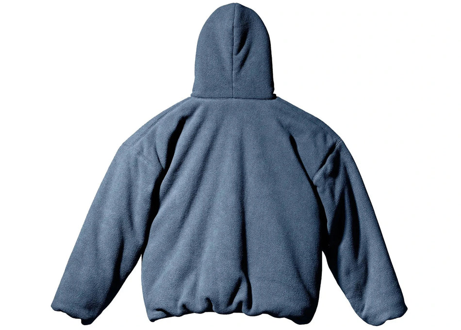 Yeezy Gap Polar Fleece Padded Hoodie Dark Blue
