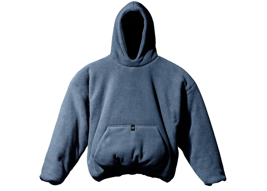 Sweat à capuche matelassé en polaire Yeezy Gap bleu foncé
