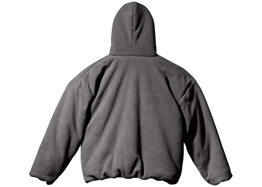 Yeezy Gap Polar Fleece Padded Hoodie Dark Grey