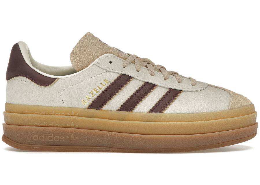 adidas Gazelle Bold Crème Blanc Bordeaux (Femme)