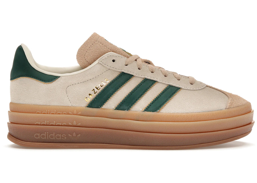 adidas Gazelle Bold Magic Beige Vert Universitaire (Femme)
