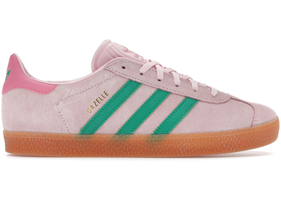 adidas Gazelle Clear Pink Court Green (GS)