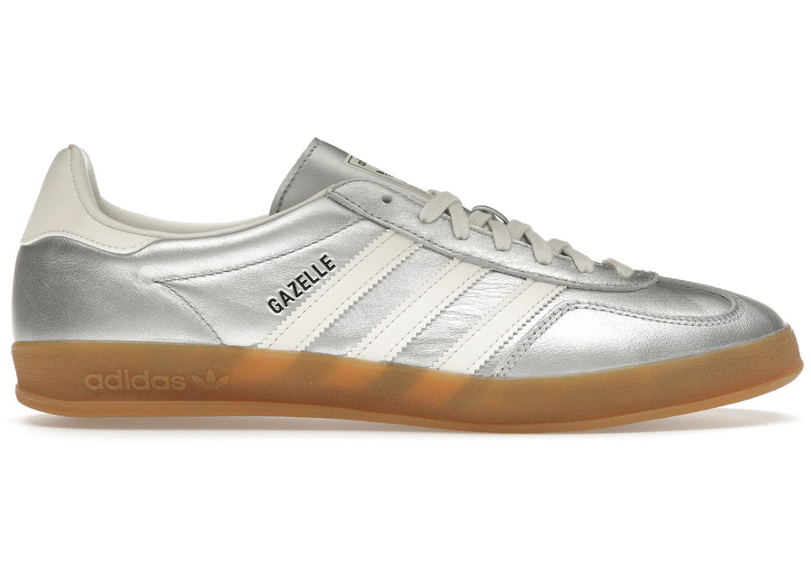 adidas Gazelle Indoor Argent Métallisé Blanc