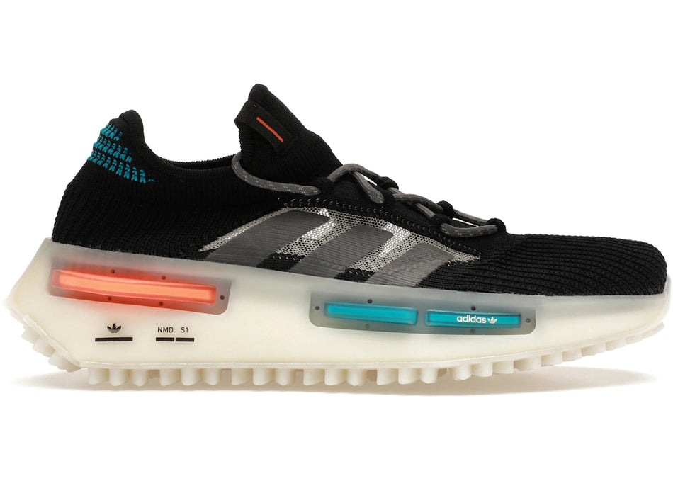 adidas NMD S1 Core Black Blue Orange