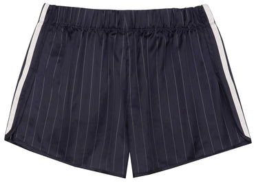 Short de survêtement adidas Originals x Sporty &amp; Rich, bleu marine/crème