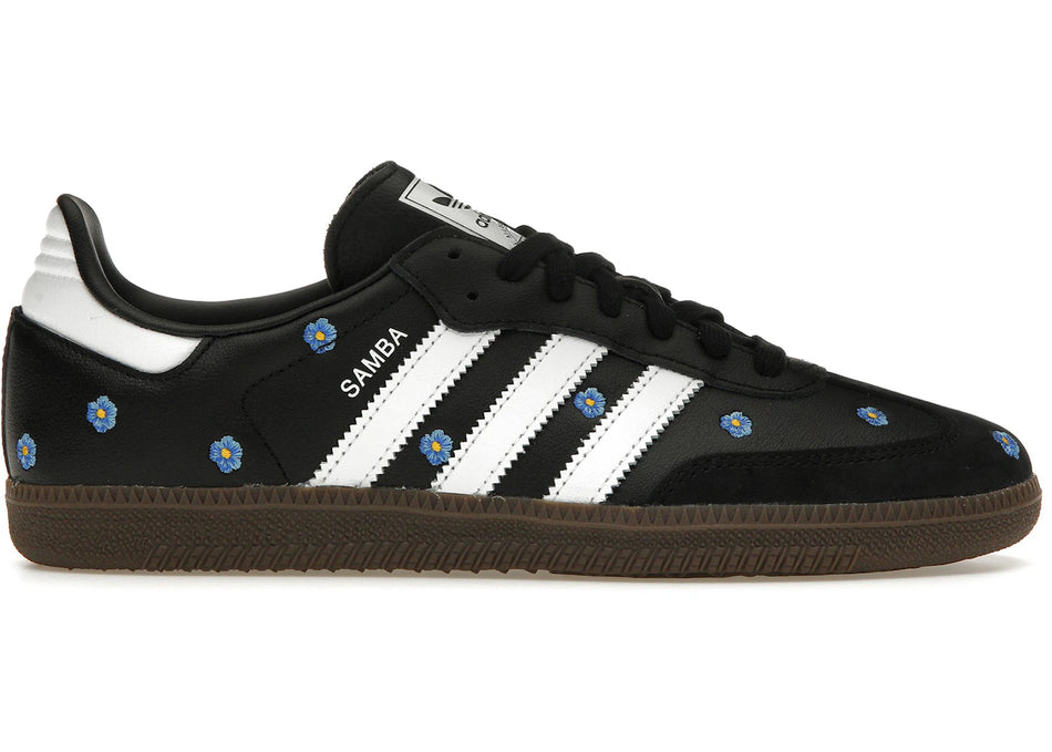 adidas Samba Light Blue Floral Core Black (Women's)