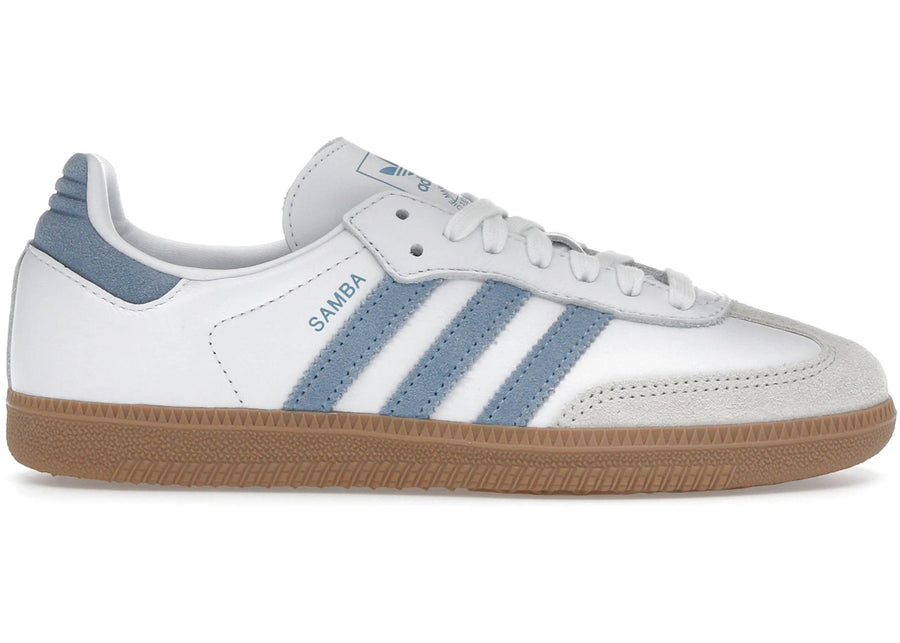 adidas Samba OG Blanc Alumine Bleu Cendre (Femme)