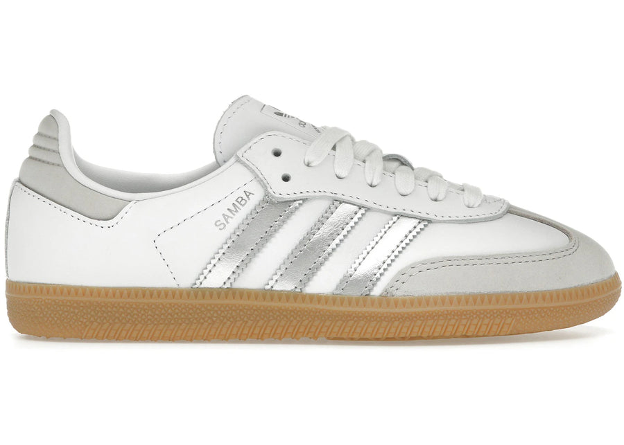 adidas Samba OG Blanc Argent Gris Métallisé (Femme)