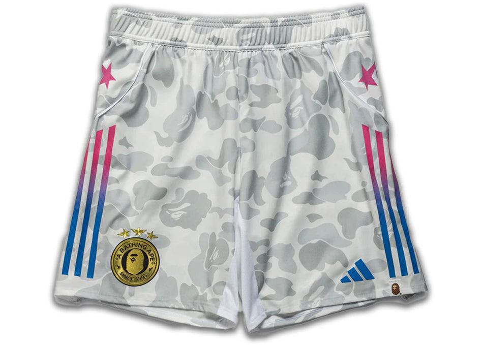 adidas x BAPE Football Slim Shorts White