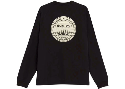 adidas x Oasis Tour 3-Stripes Longsleeve Tee Black