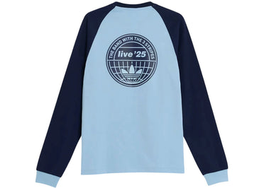 T-shirt manches longues adidas x Oasis Tour 3-Stripes Clear Sky/Night Indigo