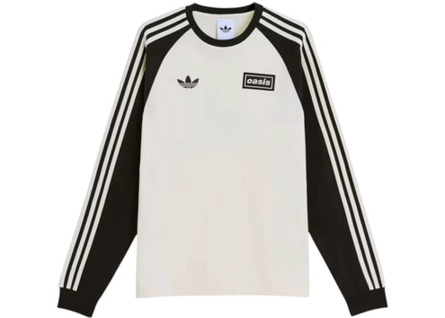 adidas x Oasis Tour 3-Stripes Longsleeve Tee Cream White