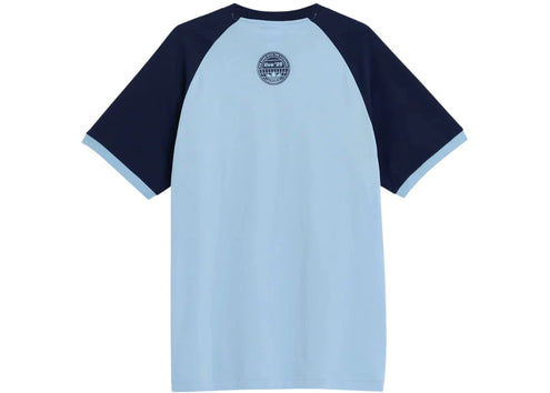 adidas x Oasis Tour 3-Stripes T-Shirt Clear Sky/Night Indigo