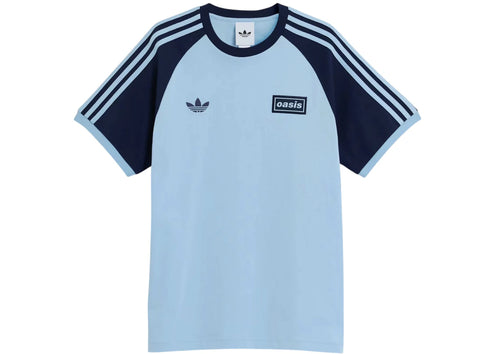 adidas x Oasis Tour 3-Stripes T-Shirt Clear Sky/Night Indigo