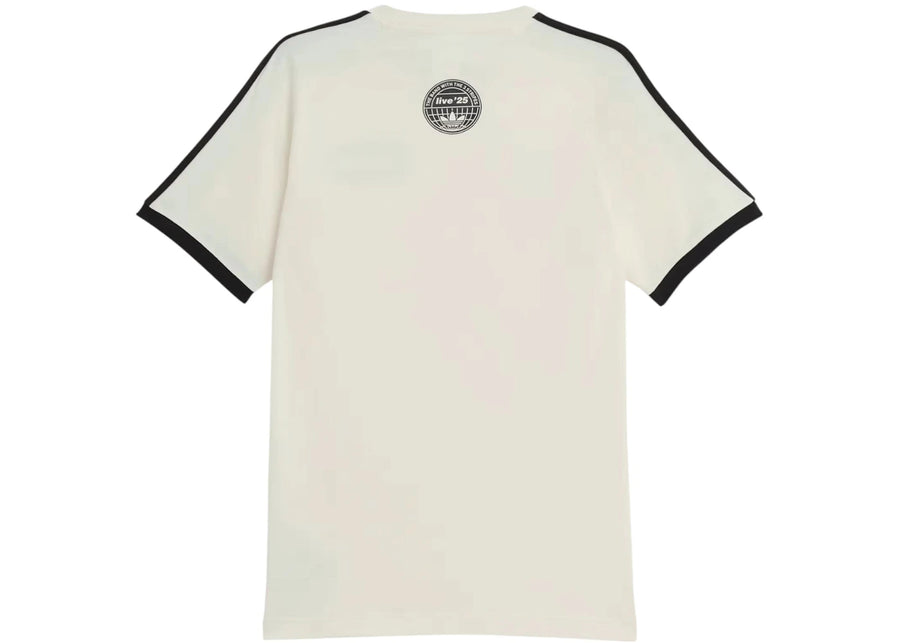 adidas x Oasis Tour 3-Stripes T-Shirt Cream White