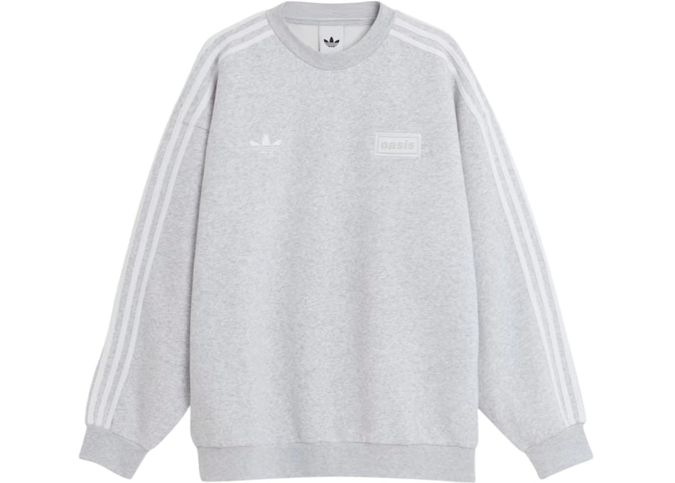 adidas x Oasis Tour Oversized Crew Light Grey Heather
