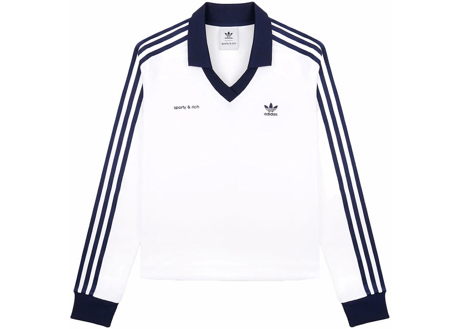 Maillot de football adidas x Sporty &amp; Rich Blanc/Marine