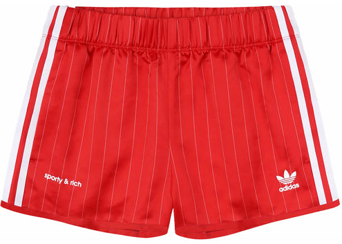 adidas x Sporty & Rich Track Short Sports Red/White