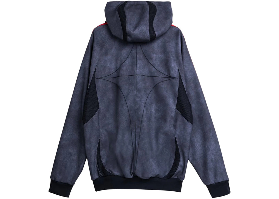 adidas x Thug Club Teamgeist Faux Leather Jacket Black/Antique Silver