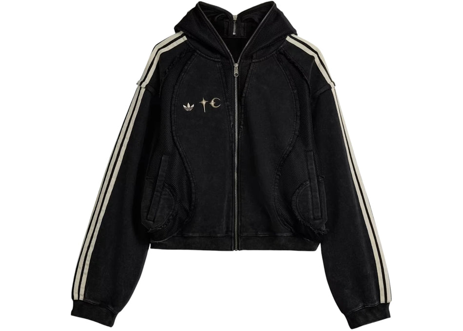 adidas x Thug Club Teamgeist Hooded Zip Up Black