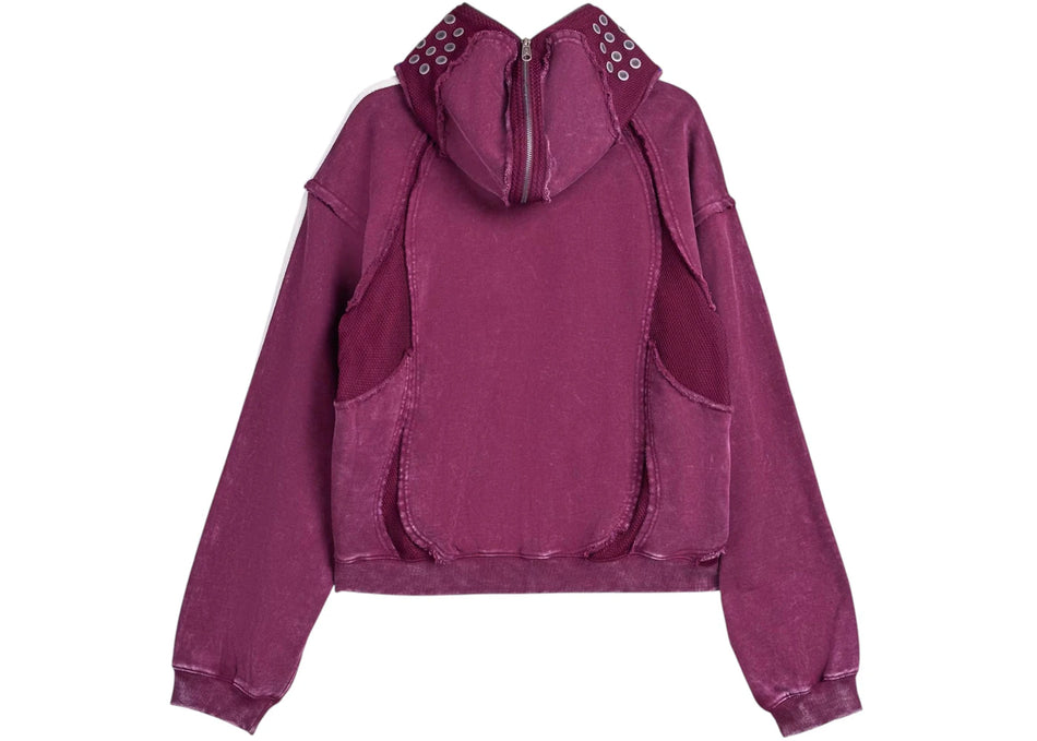 adidas x Thug Club Teamgeist Hooded Zip Up Maroon