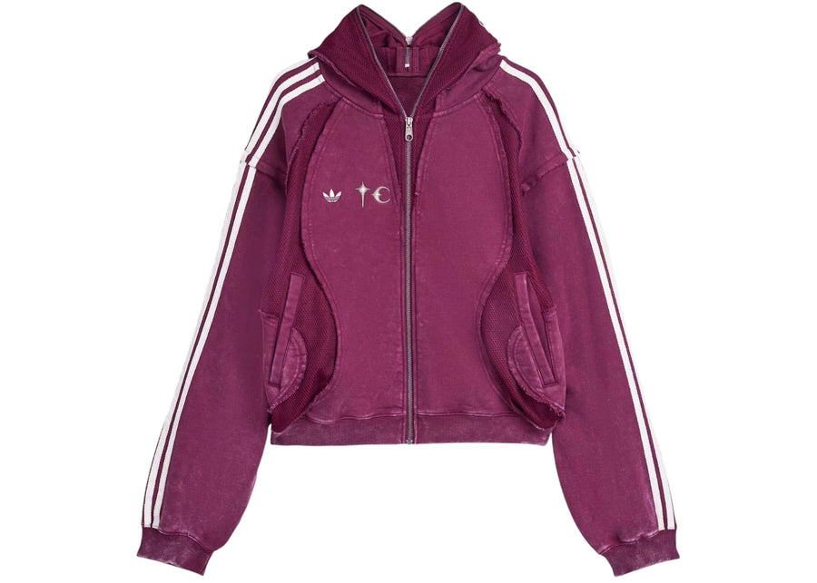 adidas x Thug Club Teamgeist Sweat à capuche zippé marron