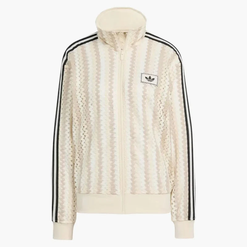Adidas Originals Women's Summer Glow Firebird Track Top Wonder White