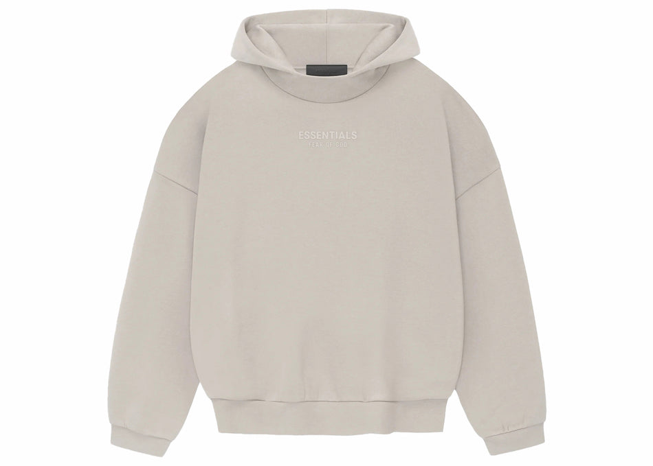 Fear Of God Essentials Hoodie Silver Cloud