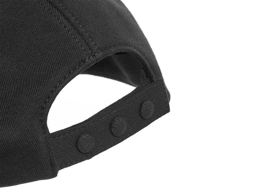 Casquette de baseball Burberry en jersey de coton à motif monogramme noir et blanc