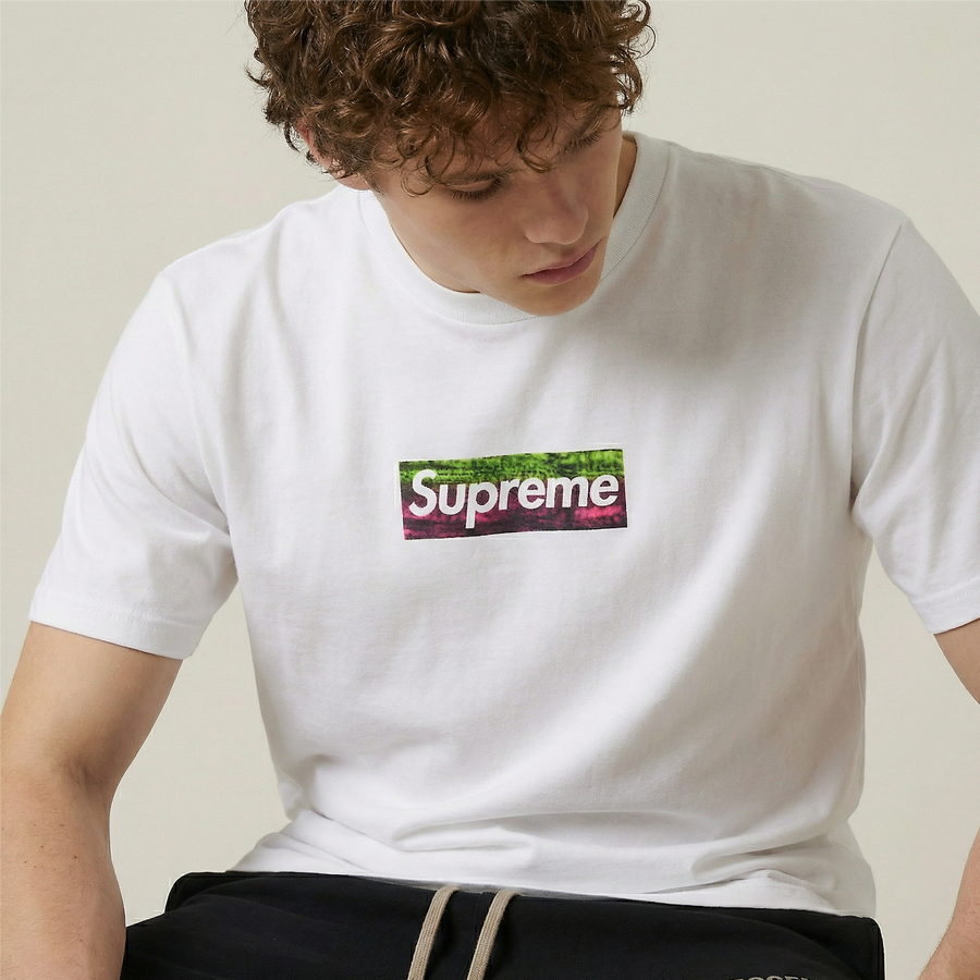 Supreme Los Angeles Fire Relief Box Logo Tee White