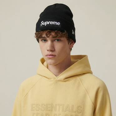 Supreme New Era Box Logo Beanie (FW25) Black