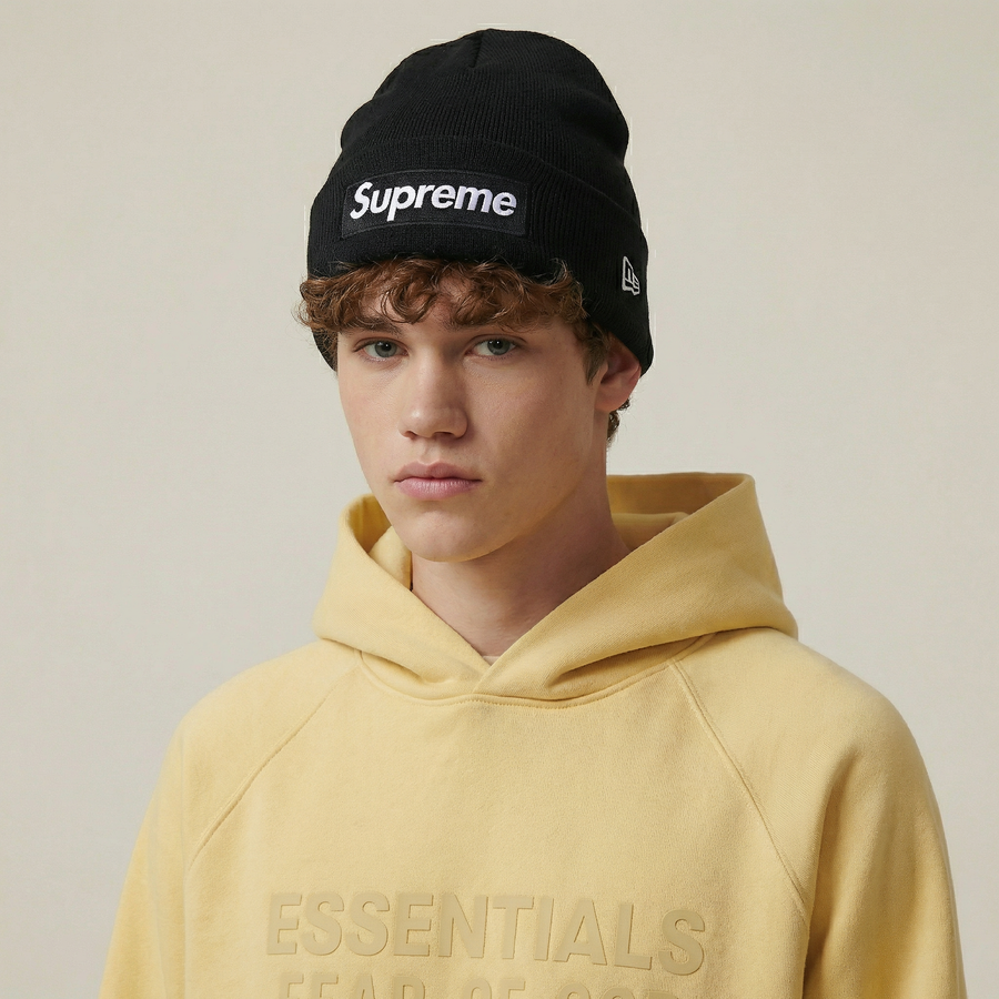Supreme New Era Box Logo Beanie (FW25) Black