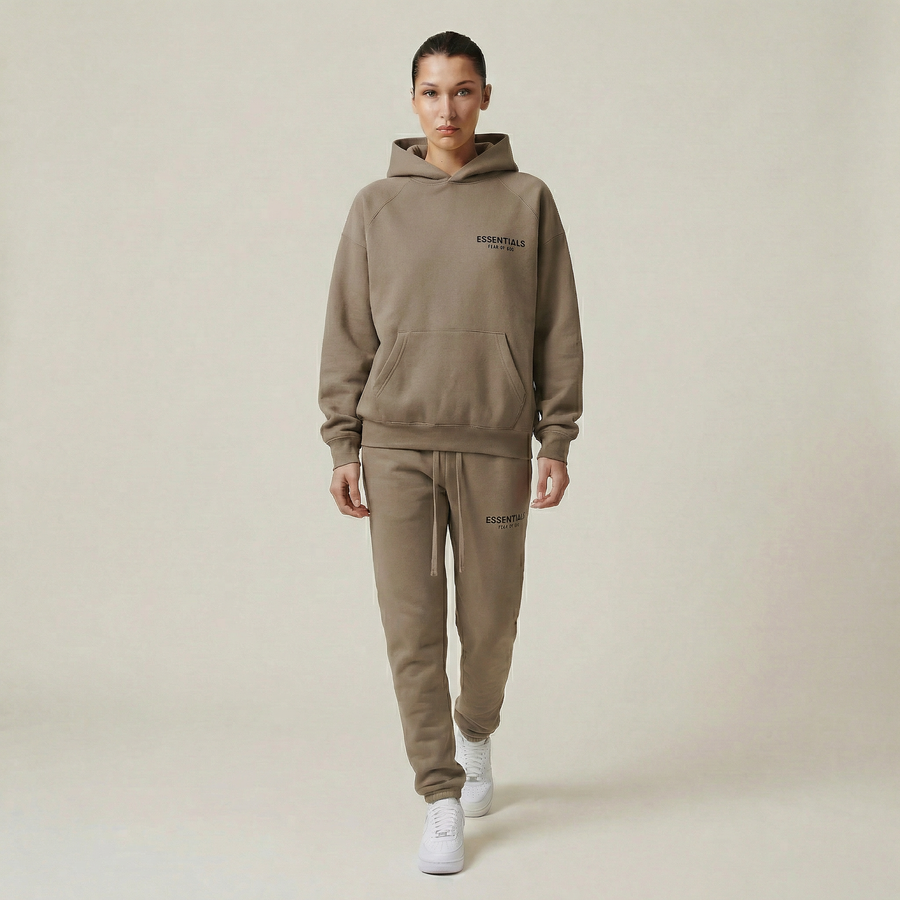 Ensemble polaire Fear of God Essentials gris chiné