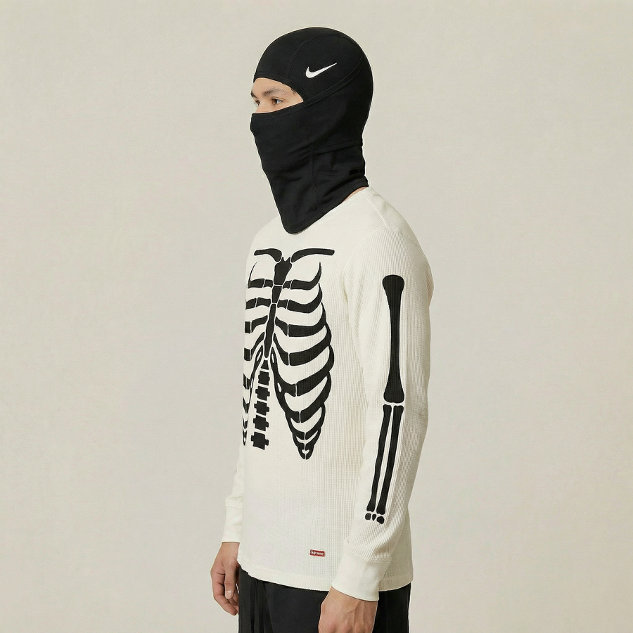 Sweat-shirt thermique Supreme Hanes Bones FW25 (1 paquet) Blanc
