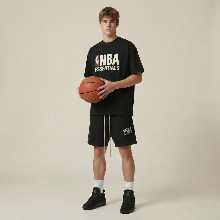 Fear of God Essentials NBA Tee Black
