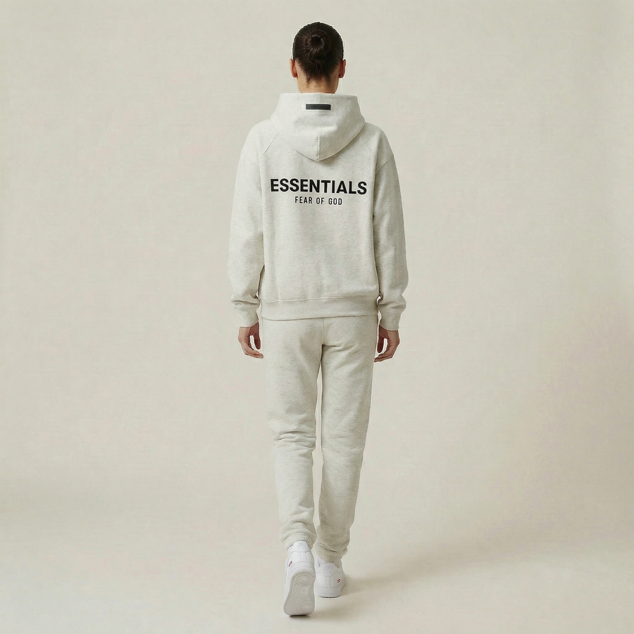 Sweat à capuche Fear Of God Essentials (ss22) Avoine claire