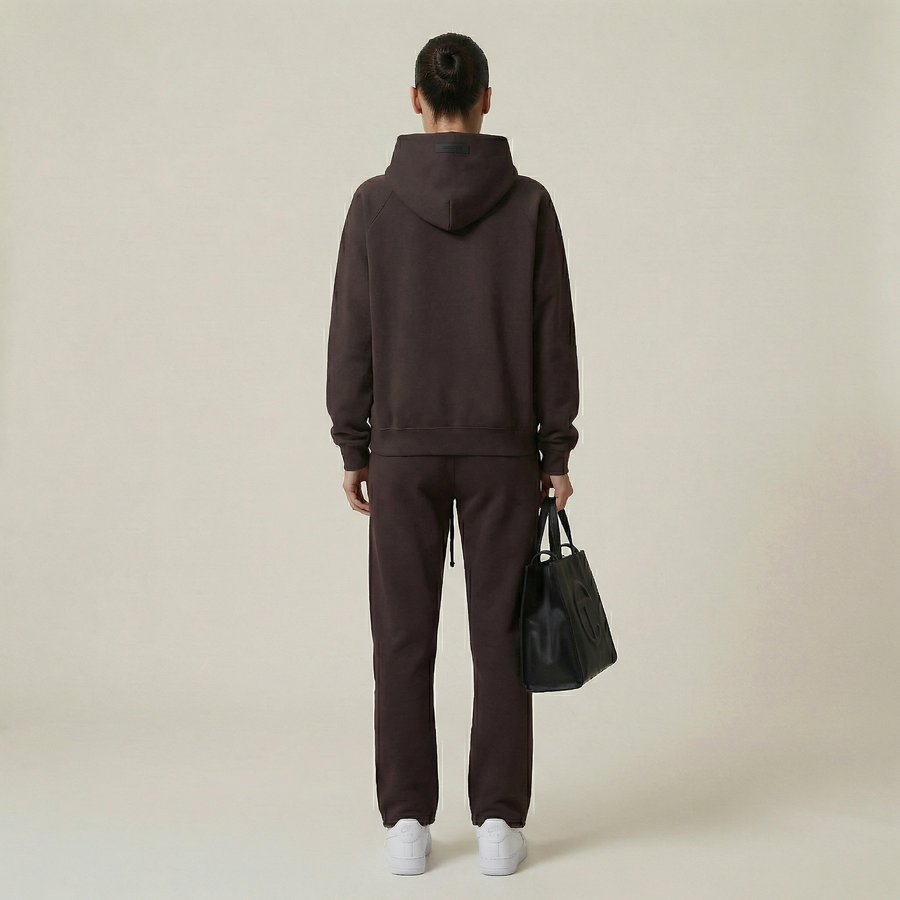 Sweat à capuche Fear Of God Essentials prune