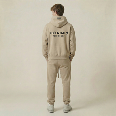 Fear Of God Essentials Fleece Hoodie Desert Sand