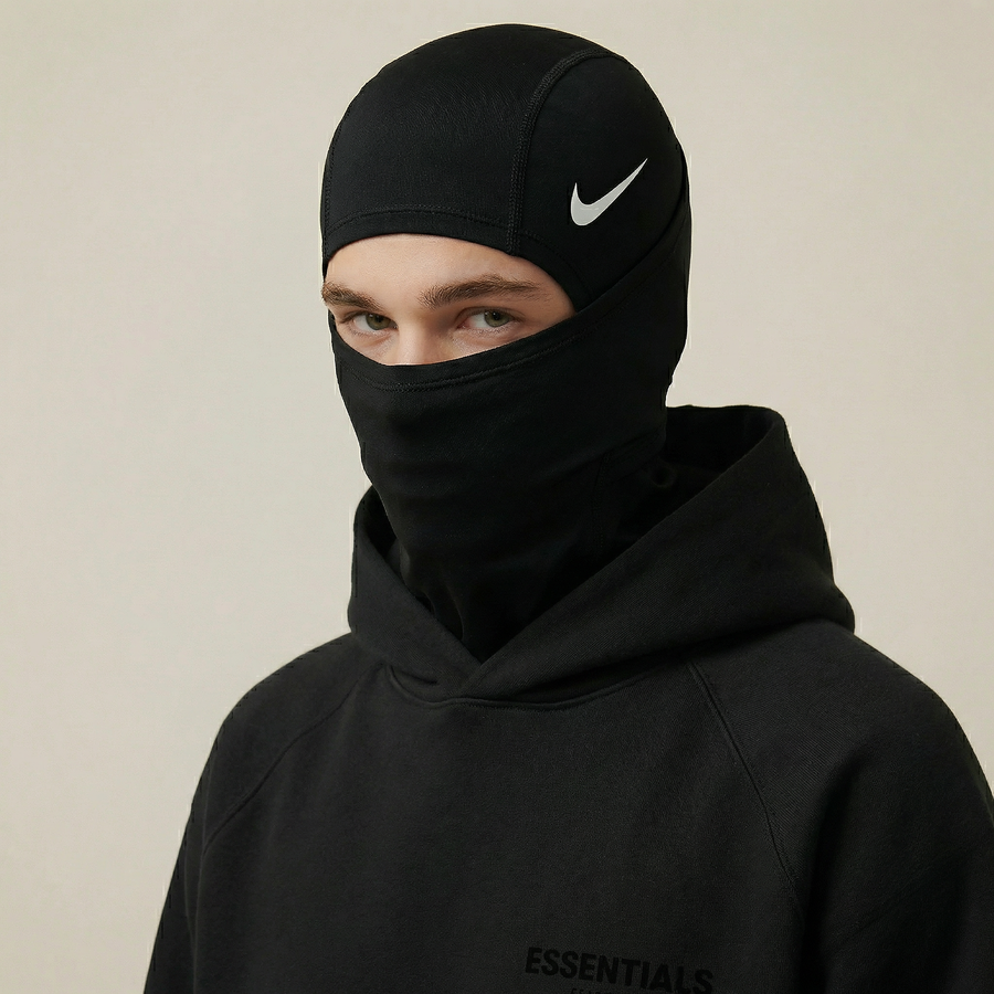 Sweat à capuche Nike Pro THERMA-FIT Hyperwarm Noir/Blanc