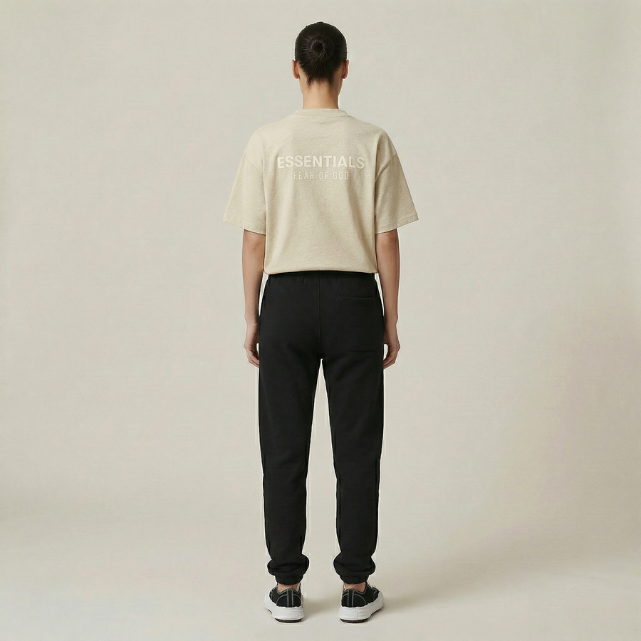 T-shirt classique à manches courtes Fear of God Essentials, couleur gris chiné