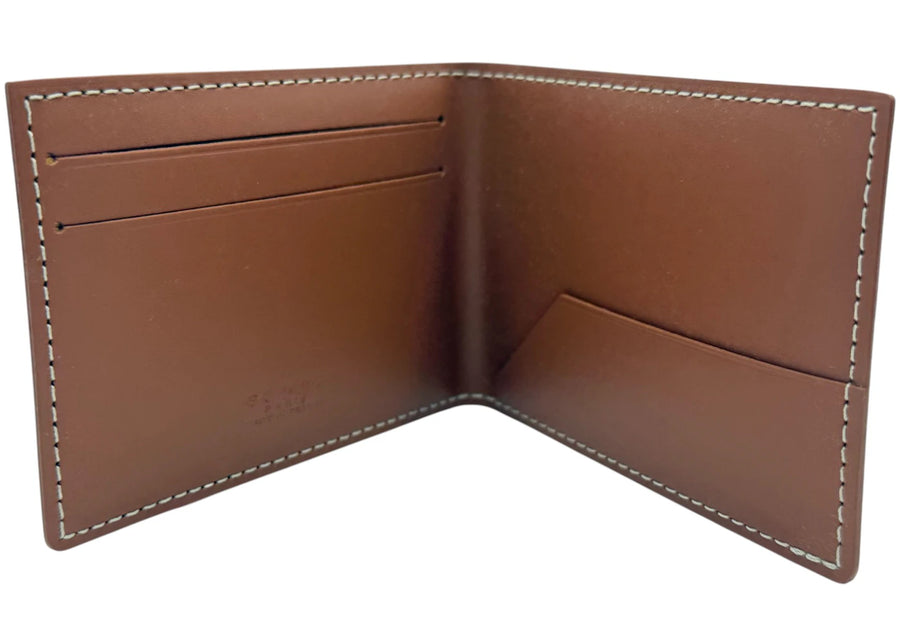 Goyard Slot Wallet Victoire Companion Goyardine Noir Tan