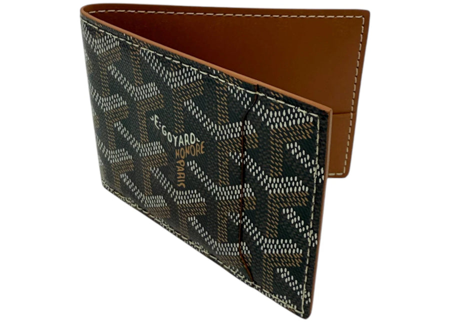 Goyard Slot Wallet Victoire Companion Goyardine Noir Tan