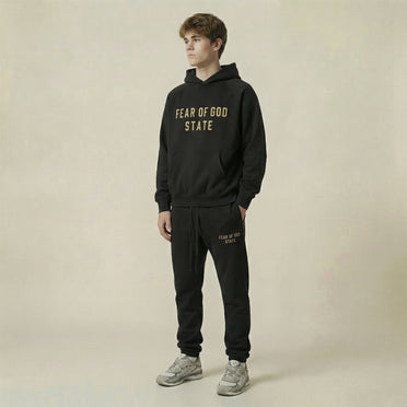 Fear of God Essentials Fleece Hoodie Black