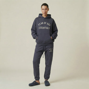 Sweat à capuche polaire Fear of God Essentials bleu marine