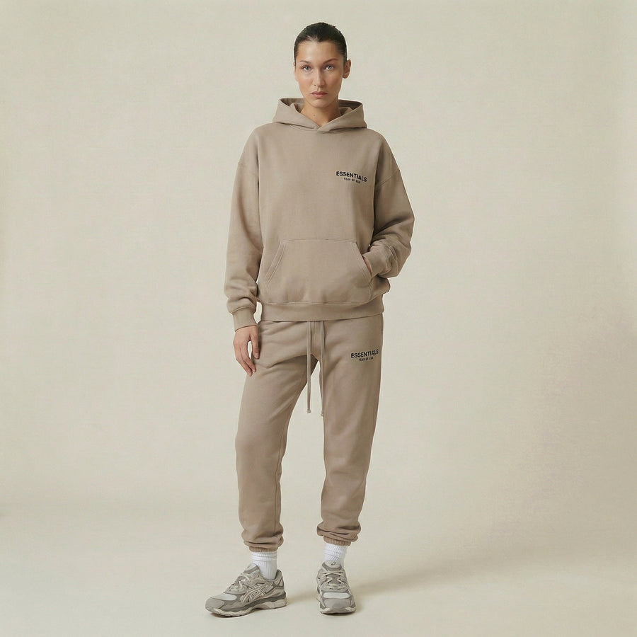 Fear Of God Essentials Fleece Hoodie Desert Sand